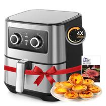 Fritadeira Air Fryer Uten 5.5L elétrica 1700W com controle de temperatura