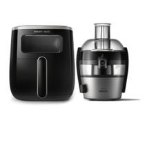 Fritadeira Airfryer Com Visor + Centrífuga Philips Walita