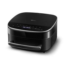 Fritadeira airfryer compacta 6 litros fischer dual grill preta 127v Fritadeira airfryer compacta 6 litros fischer dual grill preta 127v