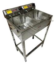 Fritadeira Alfa Suportel Elétrica 14 Litros A Óleo Voltagem:127VCor:Inox