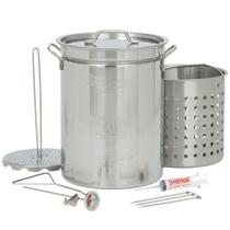 Fritadeira Bayou Classic 1118 de aço inoxidável de 32 qt Fritadeira Bayou Classic 1118 de aço inoxidável de 32 qt