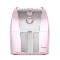 Fritadeira Britania Rosa E Inox Bafe53 Antiaderente 5,5l 1500w 110v