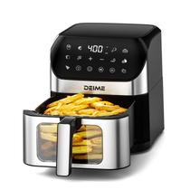 Fritadeira de ar DEIME 6.2L 1500W sem óleo com 10 programas predefinidos Fritadeira de ar DEIME 6.2L 1500W sem óleo com 10 programas predefinidos