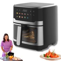 Fritadeira de Ar Elétrica AirFryer 6,5L Aço Inox e Tela Digital 127V COIBEU Com Desligamento Automático
