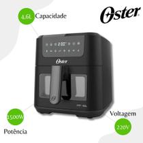 Fritadeira Digital Clear 4,6L Com Visor Transparente Oster OFRT970 Preto - 220V