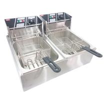 Fritadeira Elétrica 2 Cubas 12 Litros e Tampa 220v - FZL12 Fritadeira Elétrica 2 Cubas 12 Litros e Tampa 220v - FZL12