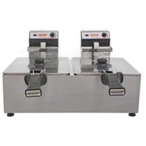Fritadeira Elétrica 2 Cubas 2452 Inox Cotherm 220V Fritadeira Elétrica 2 Cubas 2452 Inox Cotherm 220V