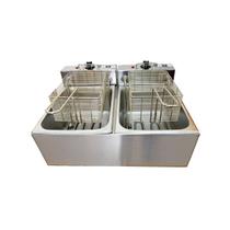 Fritadeira Elétrica 2 Cubas Plus Aço Inox 10L 220v 5000W Fritadeira Elétrica 2 Cubas Plus Aço Inox 10L 220v 5000W