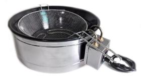 Fritadeira Elétrica 3 Litros Tacho Esmaltado Preto 220v