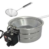 Fritadeira Elétrica 3 Litros Tacho Profissional C/termostato Fritadeira Elétrica 3 Litros Tacho Profissional C/termostato