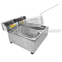 Fritadeira Elétrica 6 L 2 Cubas Master 4000W Aço Inox