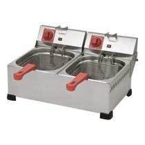 Fritadeira Elétrica 6L 2 Cubas Inox 3000W Marchesoni FT.1.622.ST 220v