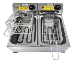 Fritadeira Elétrica A Óleo Jumbo 14 Litros Inox Industrial Fritadeira Elétrica A Óleo Jumbo 14 Litros Inox Industrial