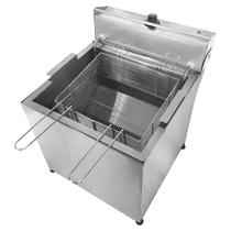 Fritadeira Elétrica Água Óleo 20 L Inox Profissional 5000w