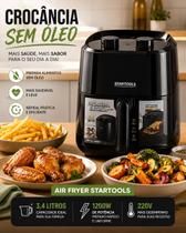 Fritadeira Elétrica Air Fryer 3,4 Litros 1200W 220V Sem Óleo Fritadeira Elétrica Air Fryer 3,4 Litros 1200W 220V Sem Óleo