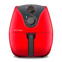 Fritadeira Elétrica Air Fryer 4L 220V 1500W com Grade Multilaser Vermelha - CE084 Fritadeira Elétrica Air Fryer 4L 220V 1500W com Grade Multilaser Vermelha - CE084