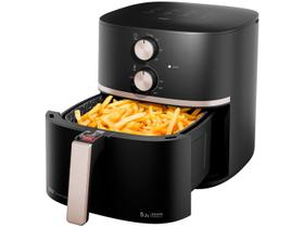 Fritadeira Elétrica Air Fryer 5,2L Cesto e Grelha Removível 1500W Antiaderente Aviso Sonoro Wap Fritadeira Elétrica Air Fryer 5,2L Cesto e Grelha Removível 1500W Antiaderente Aviso Sonoro Wap