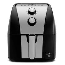 Fritadeira Elétrica Air Fryer 5,5L Sem Óleo Antiaderente Gold 1500W BFR51 Britânia Preta - 220V