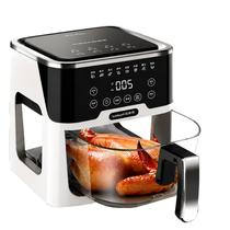 Fritadeira Elétrica Air Fryer 6 Litros Digital Touch 1350W Gaveta De Vidro Temperado Linha Premium