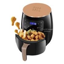 Fritadeira Elétrica Air Fryer 6L Preta 2400W 220V com Tela LCD e Controle Touch