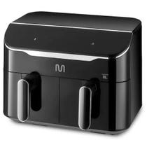Fritadeira Elétrica Air Fryer 8 Litros com 2 Gavetas Preta 1800W 127V MULTILASER