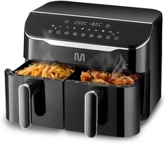 Fritadeira Elétrica Air Fryer 8L 2 Gavetas 127V 1800W Multi GO219 Preto