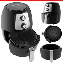 Fritadeira Elétrica Air Fryer Britânia Sem Óleo 4L Preto Inox BfR21p Faz Carne, Pão de Queijo, Frango 110V - BRITANIA