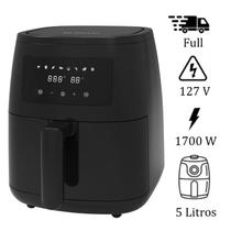 Fritadeira Elétrica Air fryer Digital Be.Smart Bsaf5100 Premium 5 Litros 1700W Black 127V Fritadeira Elétrica Air fryer Digital Be.Smart Bsaf5100 Premium 5 Litros 1700W Black 127V