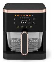 Fritadeira Elétrica Air Fryer Digital Com Cesto De Vidro