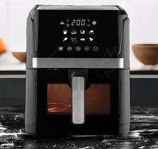 Fritadeira Elétrica Air Fryer Digital Touch 8 Litros 110V/220V 1600W Com Sensor de Abertura Linha Premium