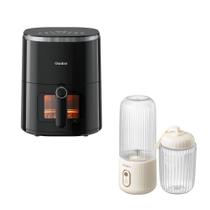 Fritadeira Elétrica Air Fryer Duo Touchscreen Preto 4,2 Litros 127v + Liquidificador Pocket Usb Branco - Gaabor