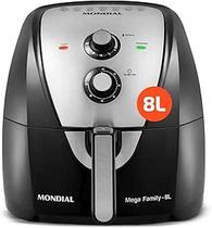 Fritadeira Elétrica Air Fryer Mondial Mega Family AFN-80-BI 8L 1900W Timer 110 Volts Preto/Inox Fritadeira Elétrica Air Fryer Mondial Mega Family AFN-80-BI 8L 1900W Timer 110 Volts Preto/Inox