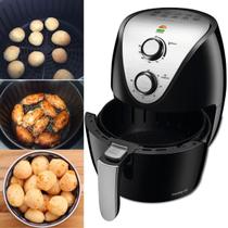 Fritadeira Elétrica Air Fryer Mondial sem Óleo Family AF-30 Preta ideal para Batatinha Pão de Queijo Carne 110V
