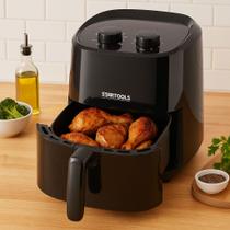 Fritadeira Elétrica Air Fryer Sem Oléo Preto 220V - 5 Litros, comida, assar carne, cozinhar,dourar. Fritadeira Elétrica Air Fryer Sem Oléo Preto 220V - 5 Litros, comida, assar carne, cozinhar,dourar.