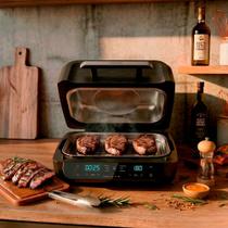 Fritadeira Elétrica Air Fryer WAP Barbecue Flame Digital 10 Litros 1700W com Painel Touch e Função Barbecue