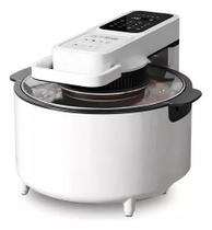 Fritadeira Elétrica Airfryer Digital Redonda 6,8 Litros 1500w Cor Branco 220v