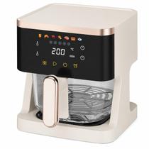 Fritadeira Elétrica Airfryer Gourmet Family 1350w 6L Cor Preto Visor Vidro Forno Fritar Sem Óleo Tou Fritadeira Elétrica Airfryer Gourmet Family 1350w 6L Cor Preto Visor Vidro Forno Fritar Sem Óleo Tou