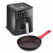 Fritadeira Elétrica Airfryer Smart Vision 6L e Panela Home Vermelha Saute Petit 20cm Fritadeira Elétrica Airfryer Smart Vision 6L e Panela Home Vermelha Saute Petit 20cm