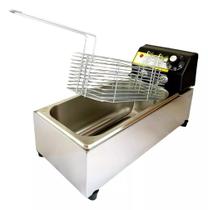 Fritadeira Eletrica com Óleo 3 Litros Cuba Inox 110v/220v com Termostato