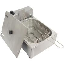 Fritadeira Elétrica com Óleo 5 Litros 1 Cuba com Tampa Industrial Inox 110V Irmãos Ribeiro Frb1c5