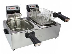 Fritadeira Elétrica Com Óleo Cotherm 2 Cubas + Cesto Aramado 5L 220v