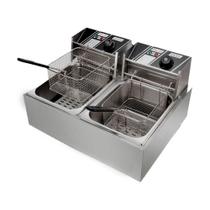 Fritadeira Elétrica com Óleo Stevan Metal ZL-10-110-STM 2 Cubas 10L 3600W 110V