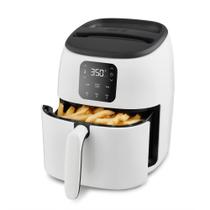 Fritadeira elétrica DASH Tasti-Crisp, 2,6 Qt., branca Fritadeira compacta para alimentos mais saudáveis em minutos, ideal para espaços pequenos desligamento automático, digital, 1000 watts