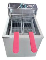 Fritadeira Elétrica De Mesa Água E Óleo 18l 4000w Inox