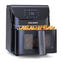 Fritadeira Elétrica Digital Novoon 4,5L 3 em 1 - Frita sem Óleo, Assa e Reaquece. Melhor Air Fryer 4,5 Litros, Batata Frita, Pão de Queijo e Mais