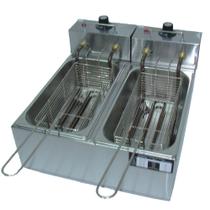 Fritadeira Elétrica FDS-8 2 Cubas 8 Litros 220v Com Cesto De Fritura Gastrônoma Profissional