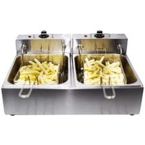 Fritadeira Elétrica FDS10 Stevan Metal- 2 Cubas de 5 Litros