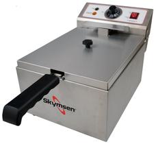 Fritadeira Elétrica FE10-N 1 Cuba de 5 Litros Inox-3.300W 220V Skymsen- FE10N