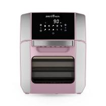 Fritadeira Elétrica Forno Air Fryer Oven Britânia Rosa 12L 1800W Bfr2150 110v