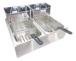 Fritadeira Elétrica Industrial 12L Dupla Fast Máquinas